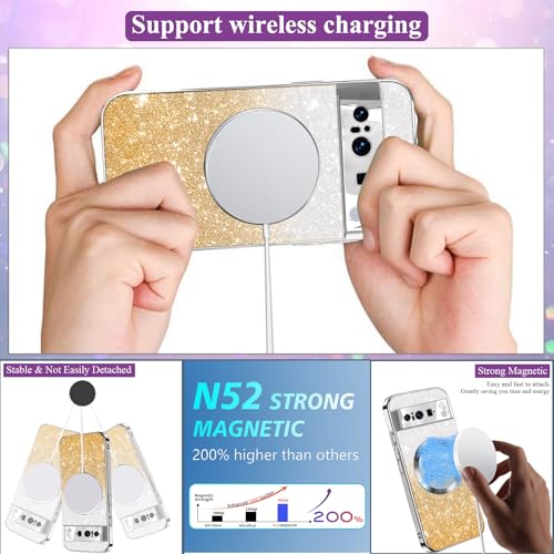 Coque Google Pixel 8 Pro transparente silicone aimantée avec protection caméra