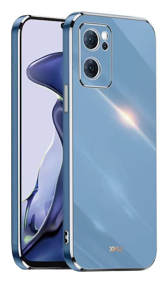 Funda OPPO Find X5 Lite Silicona - Protector Antigolpes Con Microfibra Azul