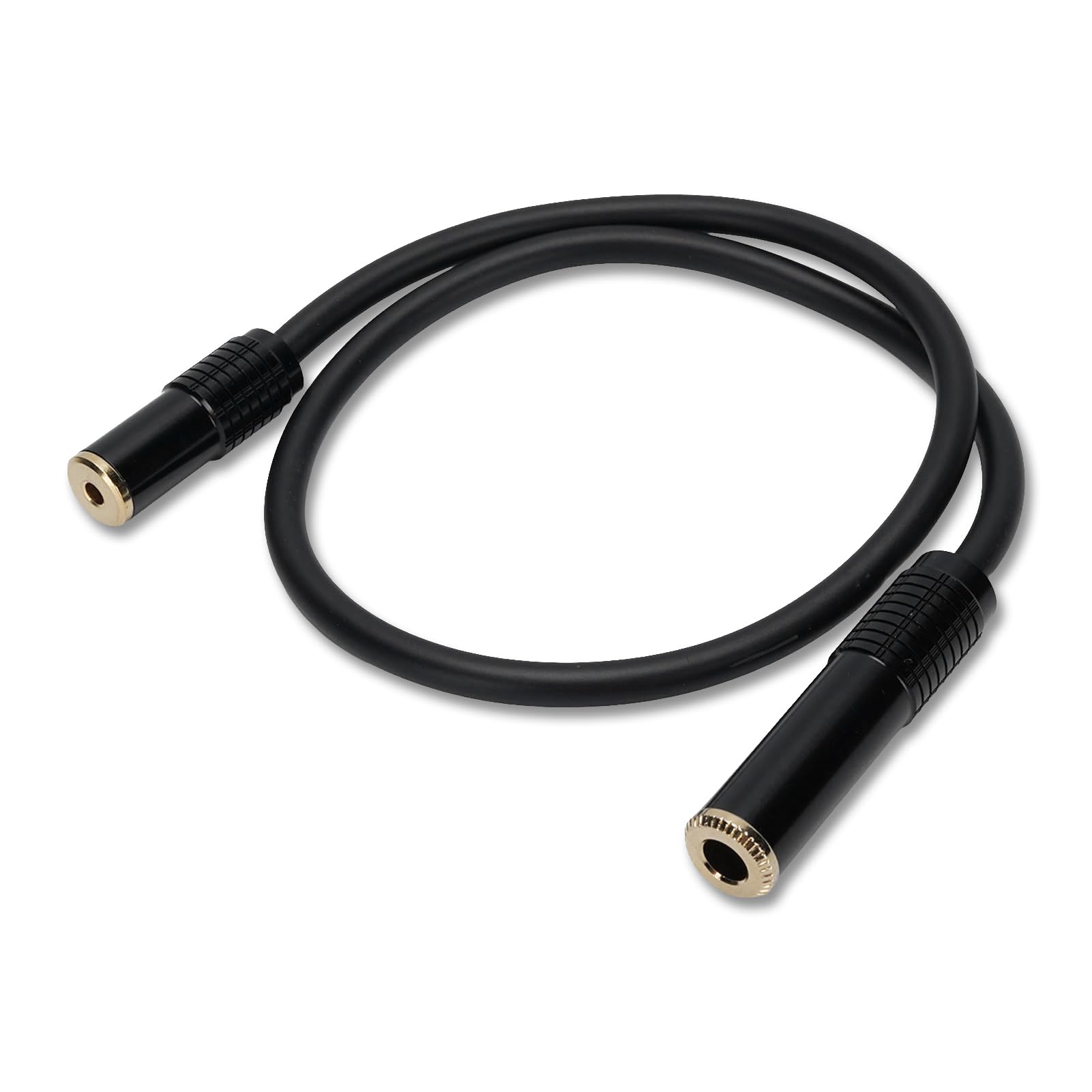 Adaptateur 3,5 mm vers 1/4, 6,35 mm femelle vers femelle, câble de 6,35 mm vers femelle 3,5 mm avec connecteurs plaqués or de qualité supérieure pour guitare, PC, tablette