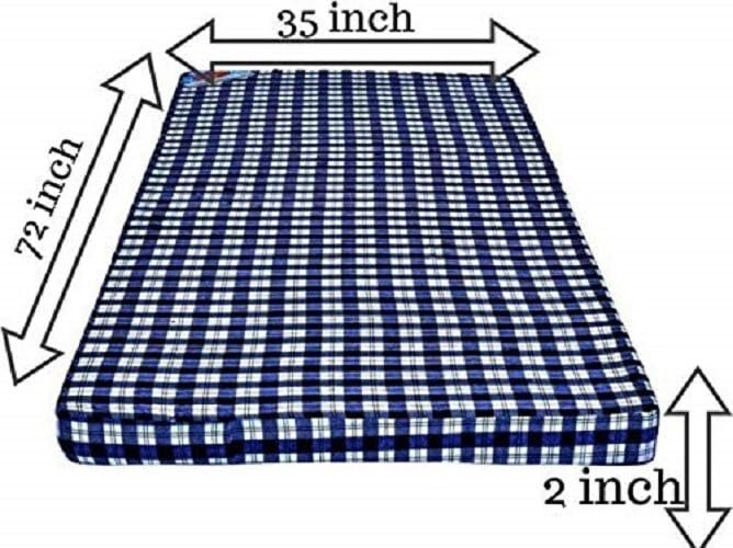 Image of Pu Soft Foam 2 inch Single PU Foam Mattress (Vacuum Packed L x W: 72 inch x 35 inch)