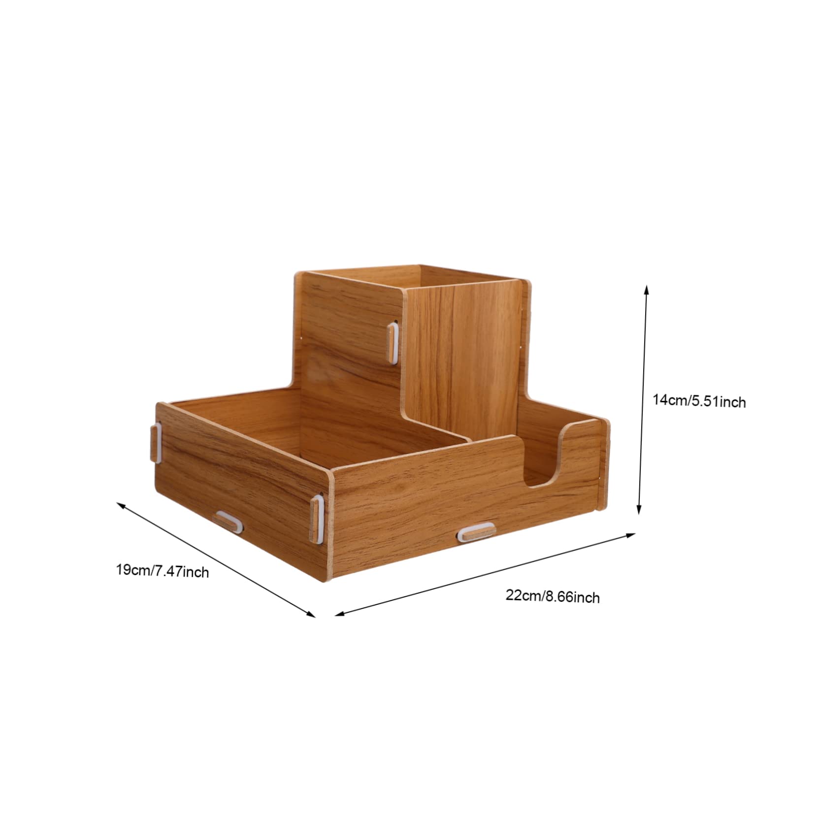 Porta Bicchieri Organizer da Tavolo in Legno Scomparti per Coperchi e Cannucce per Bicchieri di Carta USA e Getta per caffè e Ristoranti