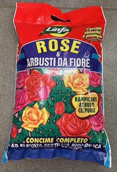 Concime Completo per Rose ed Arbusti da Fiore, Microgranuli, 5 Kg