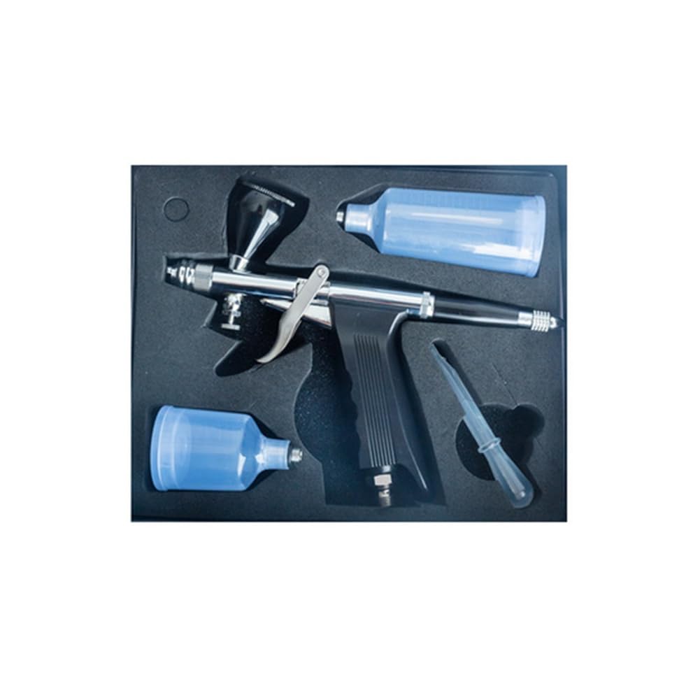 UDSKNV[KSL Versatile Airbrush Kit Double Action Sprayer for Art, Cake Decoration and Makeup Applications