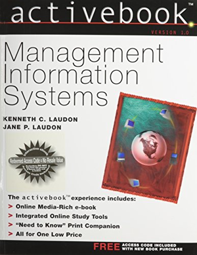 Management Information Systems ActiveBook 0130663557 Book Cover