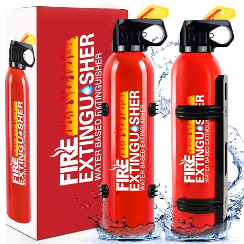 Fire Extinguisher for Home - 2pack Car Fire Extinguisher with Wall Mount, Small A B C K Fire...
