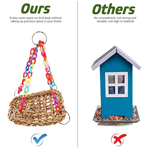 Papegaaienkooi Hangmat Vogels Schommel Kooi Kauwen Speelgoed Creatieve Grappige Vogel Hangmat - Afbeelding 5