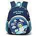 Tokeya Rucksack für Junge Kindergarten Dinosaurier Kinderrucksack 3D Schulrucksäcke Vorschule Kitarucksack Kinder Tagesrucksack Kleiner Wasserdicht Schule Tasche mit Brustgurt 2-6 Jahre, Blau