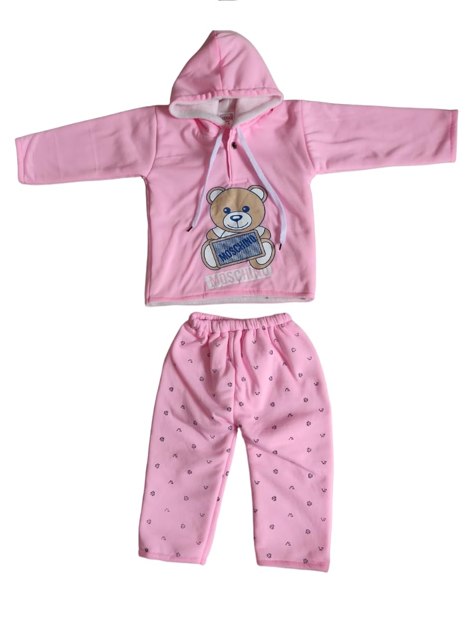 Wonder StarBaby Winter wear Clothing Set For Baby Boys and Baby Girls with attached Cap/Winter Dress