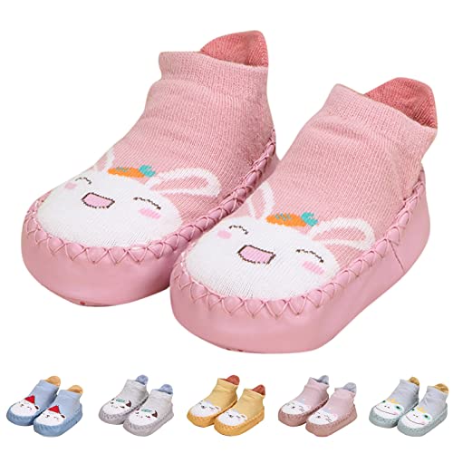 Baby Shoes Infant Spring Knit Printing Leather Sock Shoes Cute Non-Slip Breathable Slippers Indoor Sneakers3
