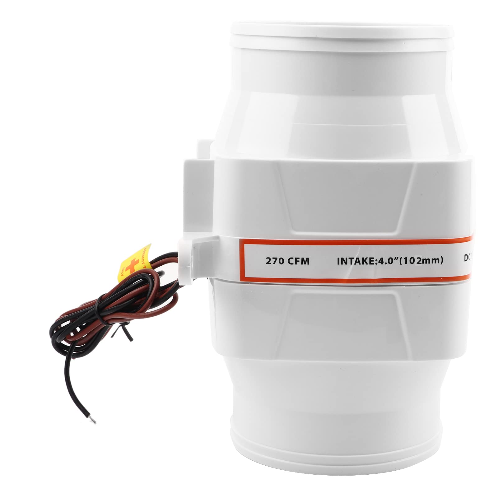 Marine Bilge Blower 4in In Line Ventilation Fan 24V Strong Engine Ventilation for Yacht RV 270CFM USCG 183.410 Ignition