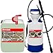 Produktbild Brestol STEINREINIGER SELBSTTÄTIG 10 Liter Konzentrat + Auslaufhahn 51 mm + 7 Liter Drucksprüher säurebeständig - Algenentferner Pilzentferner Flechtenentferner Moosentferner Algizid Algenkiller