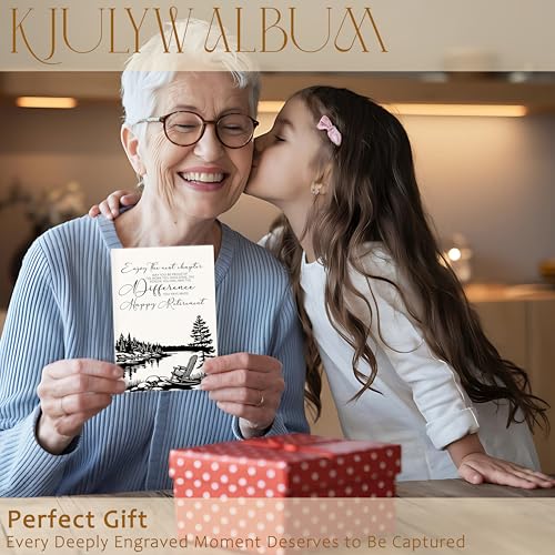 Álbum de fotos para retiro feliz, 4x6 pulgadas, regalo de despedida para mujeres y hombres, álbum pequeño de recuerdos con 18 bolsillos para 36 fotos miniatura 5