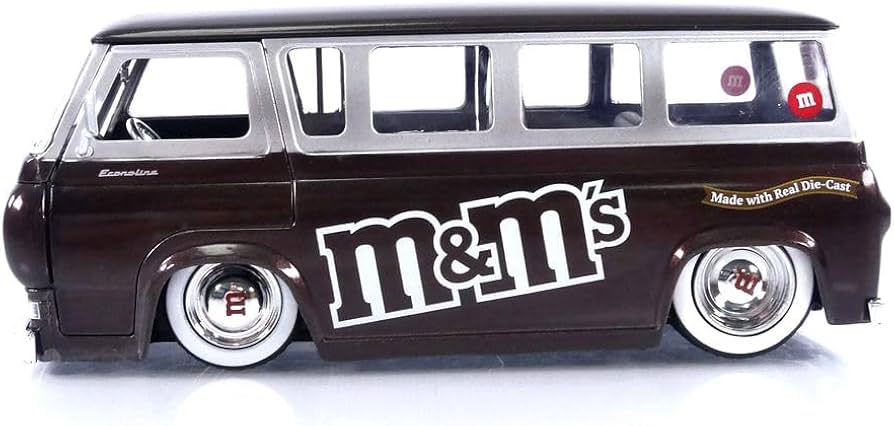 Amazon.com: 1965 Ford Econoline Bus Brown Metallic and Silver with