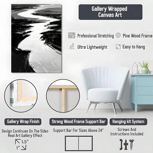 Affiche d'art sur toile paysage fluvial style impressionniste