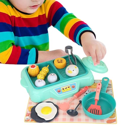 WJnflQN Juego de Cocina para niños, Juego de Comida para niños Cocina para niños,16 Piezas Juego de Alimentos Play Kit Kit de Cocina Juguetes de Cocina | Party favorece los Accesorios, Huevos