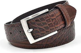 Msuiiixcccc Modifiable Men's Fashion Belt Split Leather Men's Belt Accessories Formal Belt (Color : Brown Size : 110cm) (Brown 120cm)