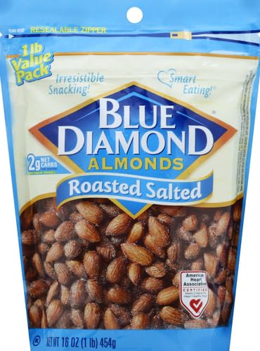 image for Blue Diamond Almonds, Roasted Salted, 16 Ounce, 16 Ounce (Pack of 1)