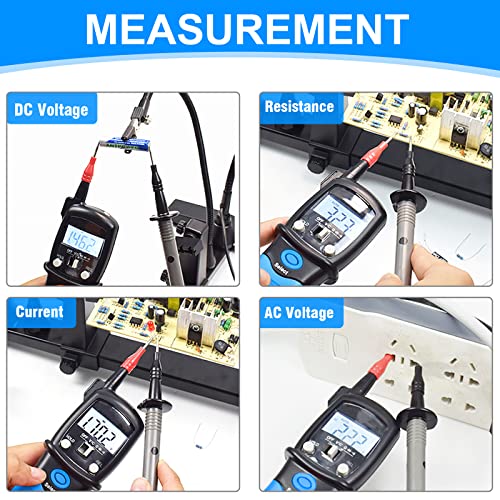 Image of Pen Type Multimeter 6000 Counts, Digital 600V High Voltage Meter Tester, Pocket Small Pen Multimeter with AC /DC 60M Ohm Resistance Meter Resistance Continuity Diode Electrical Circuit Tester