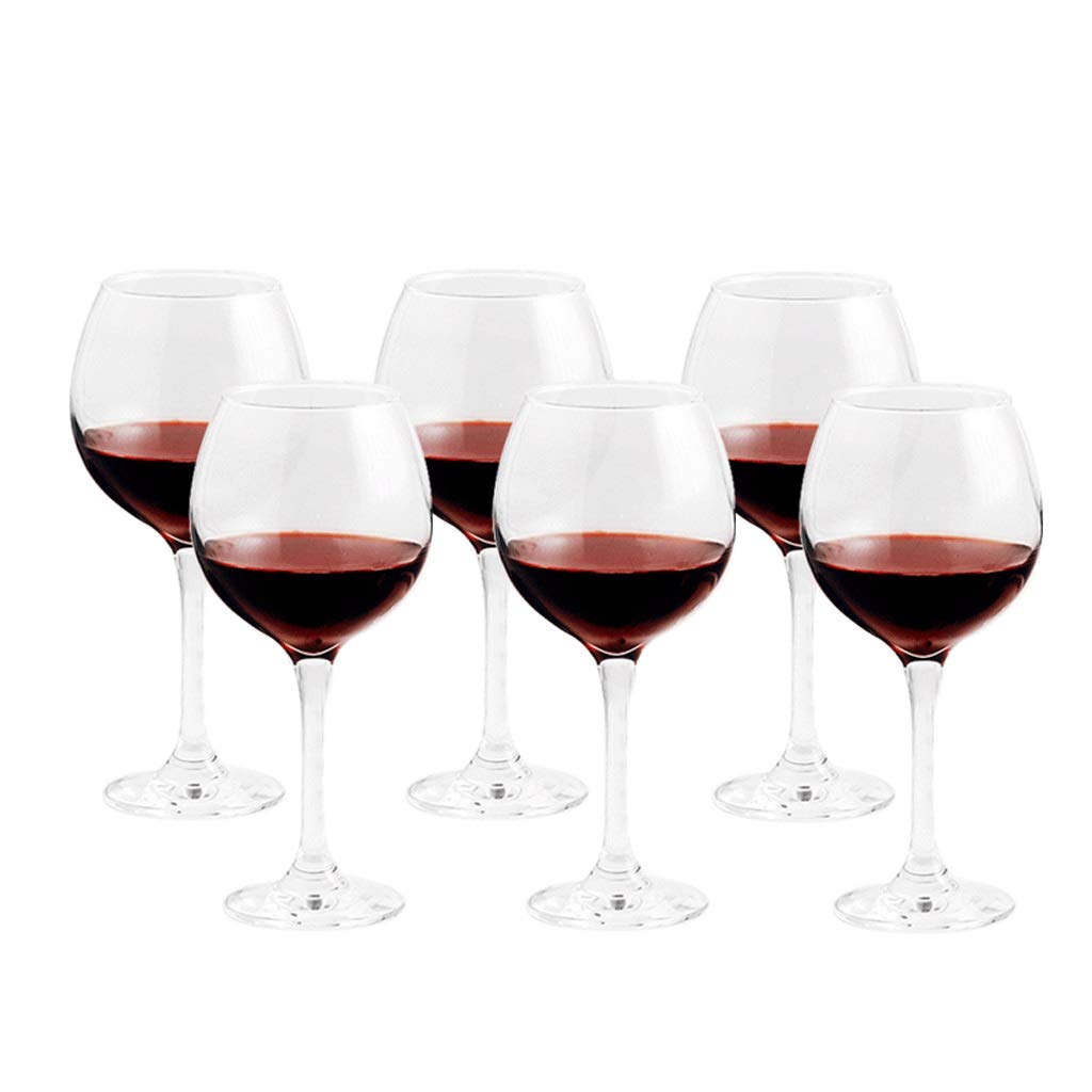 Verres à vin pour pique-nique en famille et repas de fête conviviaux lot de 6 en verre