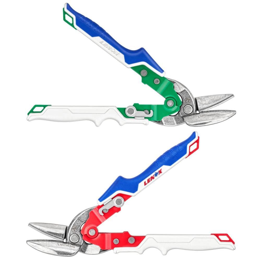 LENOX TOOLS Zangen, Versatz Links und Rechts, mit langlebigem Griff, 2er‑Pack (LXHT14348)