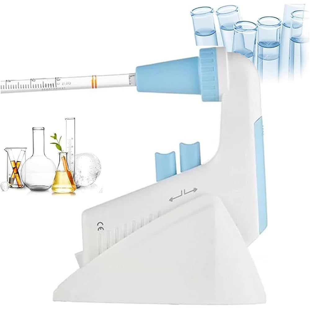 Pipetas electrónicas para laboratorio, capacidad de 0,1 a 100 ml, 8 velocidades ajustables, modos de drenaje duales, filtro hidrofóbico, ideal para aplicaciones de biología y química