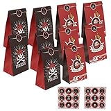 【Hochwertige Materialien】Aus Premium-Papier hergestellt, nicht giftig, geschmackslos. So können sie für Süßigkeiten, Bonbons, Gebäck oder Plätzchen und so weiter verwendet werden. Leicht und langlebig. Sicher für den Gebrauch. Einfach zu falten und zu öffnen.