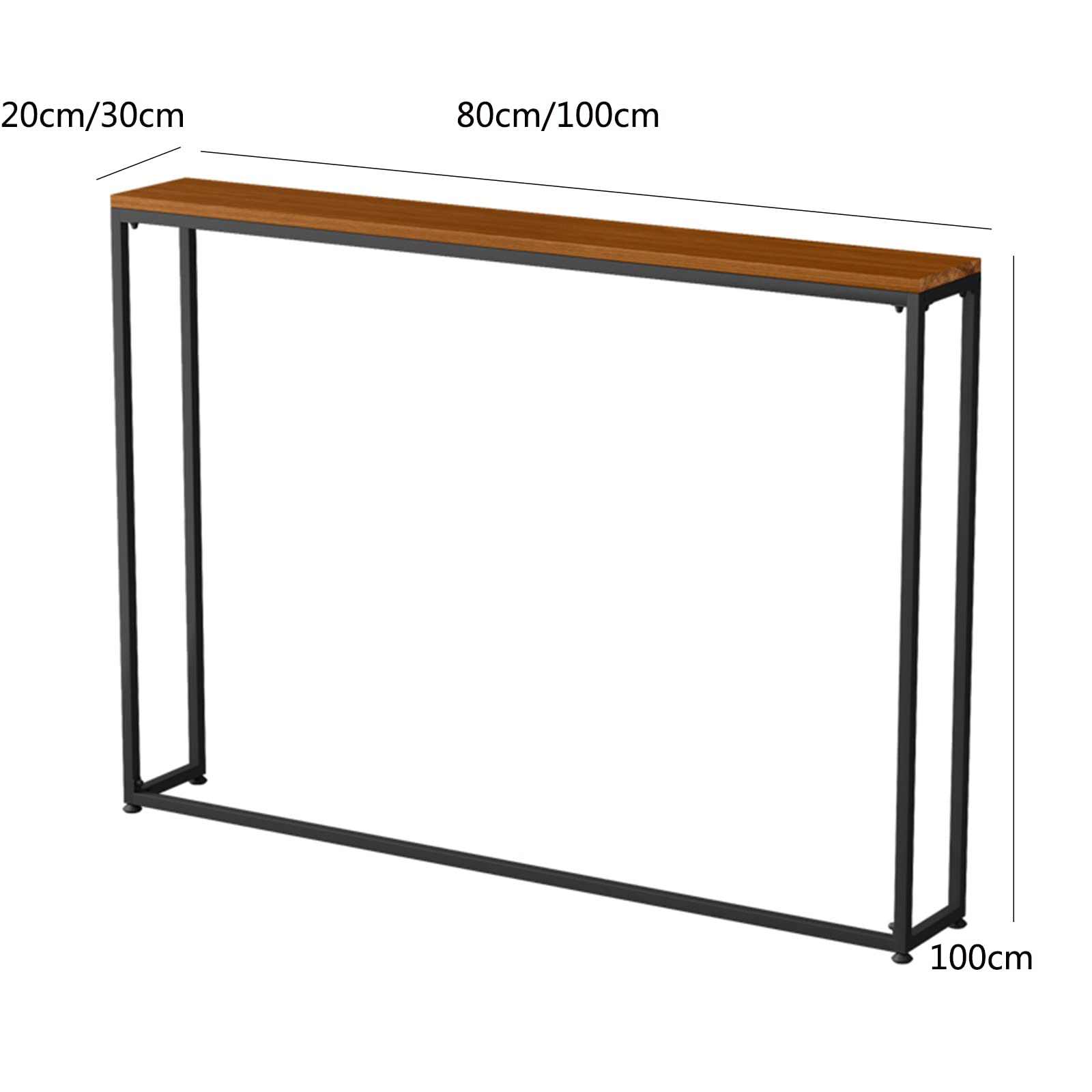 Table Console Étroite Vintage Avec Tiroirs - Table D'Entrée Ou Dos De Canapé Pour Petit Espace, 50/60/70x20x85cm