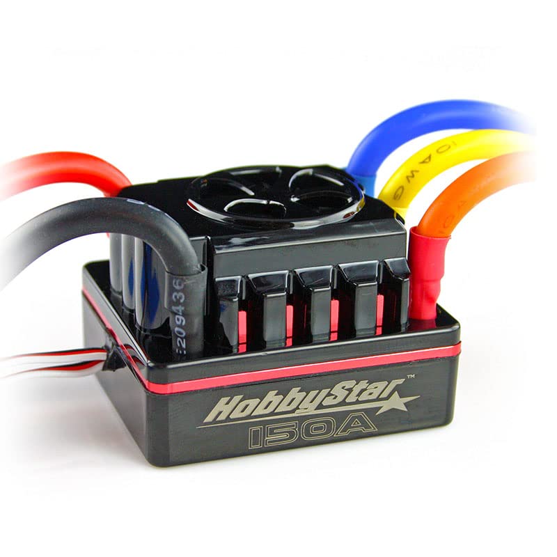 HobbyStar 150A Brushless Sensored ESC for 1/10, 1/8 RC Car, Monster Truck, Short Course 2S-6S