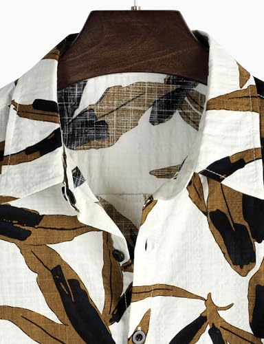 Image of VATPAVE Mens Casual Hawaiian Floral Shirts Short Sleeve Button Down Tropical Shirts Beach Summer Shirts