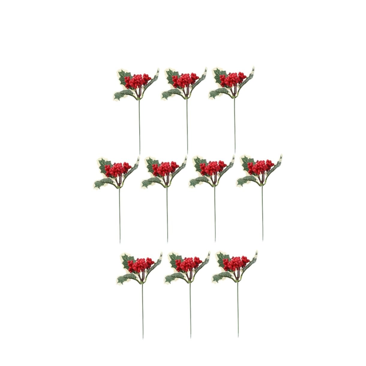 Abaodam 30 Piezas De Navidad Spray para Arbol De Navidad Selecciones De Piña De Ramas De Bayas De Tallos De Artificial Decoraciones