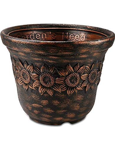 Gardens Need 100% Virgin Plastic Sunny Pot -14" | Set of 2 Planter, (28cm x 37cm x 28cm, Antique) (B083RR5SY9) Amazon Price History, Amazon Price Tracker