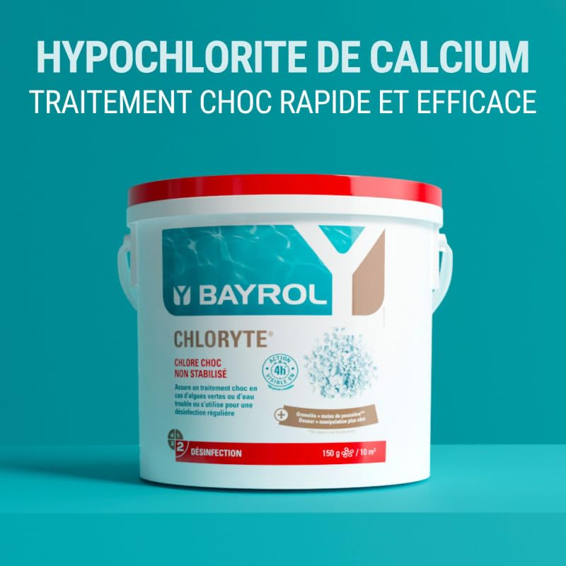 Bayrol Chlore Non stabilisé Chloryte Traitement de l'eau 3,3 kg