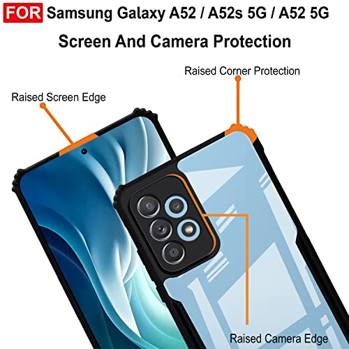 Image of Zapcase Back Case Cover for Samsung A52 5G / Samsung A52s 5G / Samsung A52 | Compatible for Samsung A52 5G / Samsung A52s 5G / Samsung A52 Back Case Cover | (TPU + PC | Matte Black)