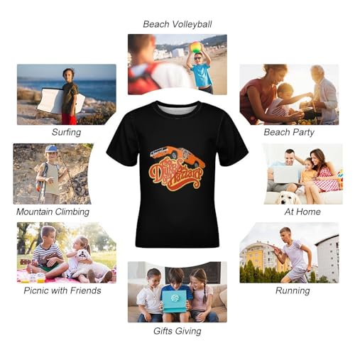 Teen Crewneck T Shirt,Soft Short Sleeve Tees for Hazzard Dukes Top3