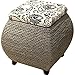 Produktbild YHRJ Ottomans Fuß Polsterhocker Bequemer Schuhwechselhocker Mit Bezug,Organisieren Sie Das Wohnzimmer Osmanen,Rattan Schlafzimmer Nachttisch Niedriger Hocker,Leinenkissen