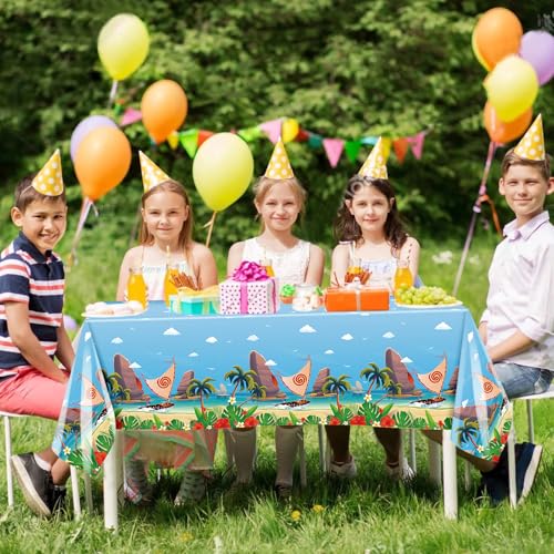3 Pack Ocean Girl Party Disposable Plastic Rectangular Tablecloths by GANKTOWCOY - Used condition - Image 6