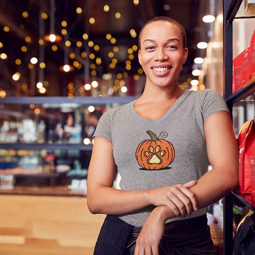 Life is Good Women's Crusher Tee, Short Sleeve Cotton Graphic T-Shirts, Paw Pumpkin3