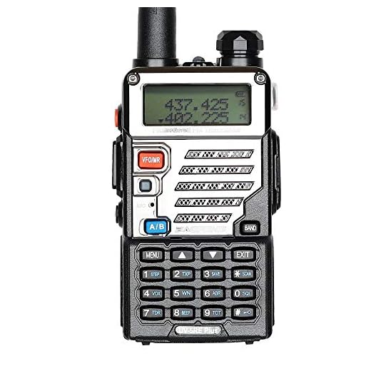 Baofeng UV-5RE+ Plus UHF VHF lång räckvidd dubbelt band skinka amatör tvåvägsradio, svart