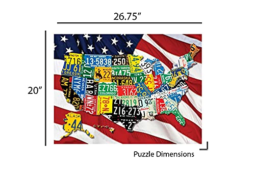 Puzzle de 400 piezas State Plates | Rompecabezas de placas de licencia de estados de USA, único corte, fabricado en USA con materiales ecológicos miniatura 4