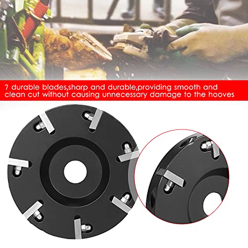 Image of Zinc Alloy Livestock Hoof Trimming Disc Plate With 7 Blades - Grinding Discs Claws Care Tool