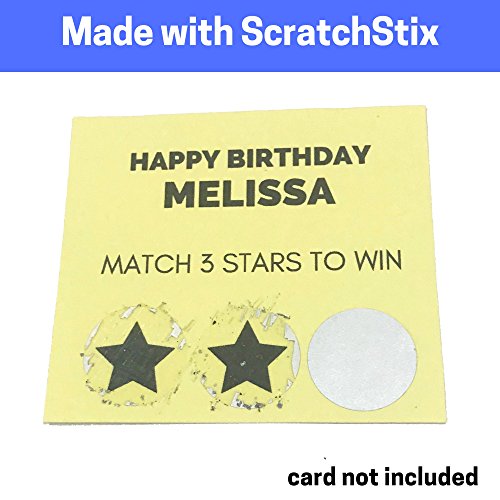 150 Stück, 25mm Rubbel Etiketten Rubbellose Aufkleber, Scratch Sticker - Gold