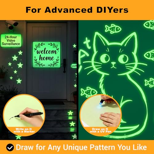 Anda Glow High Bright Glow in The Dark Paper for Halloween Glow Stickers - image 7