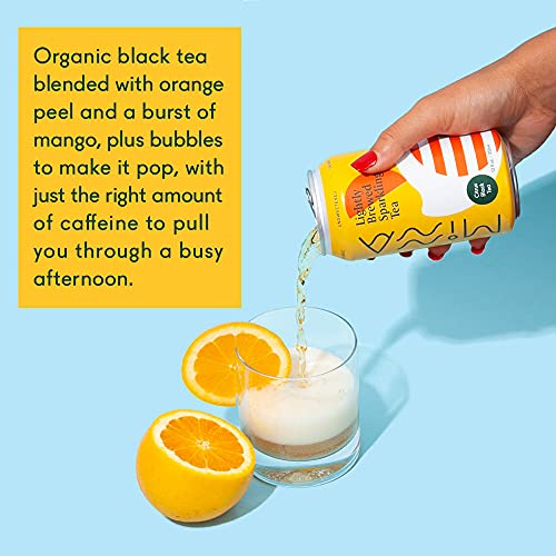 Minna Organic Sparkling Iced Tea - Orange Mango Black Tea: No Sugar, Zero Calorie, Lightly Brewed, Refreshing, Non-Gmo, Fair Trade, 12 Fl Oz Cans [12-Pack]… #TOP2