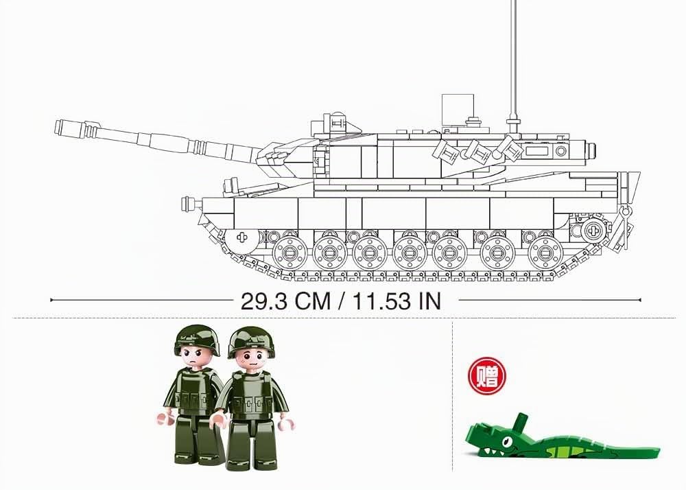 Sluban-Char d'assault Dit Panzer Allemand - Jeu de Construction