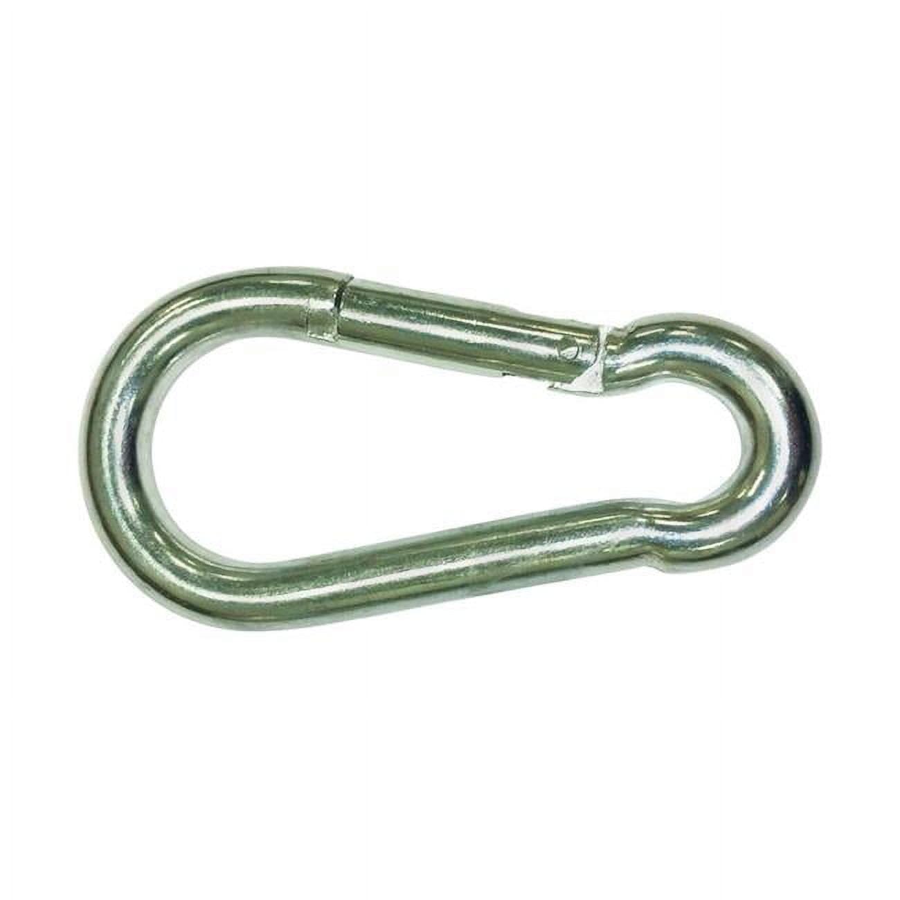 0.44 in. Dia. x 4.75 in. Zinc-Plated Steel Spring Snap, 200 lbs