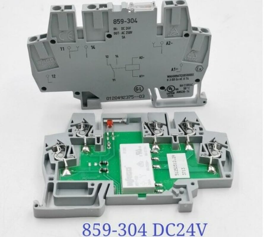 1 New Rail-Mounted Relay Terminal Block Module 859-304