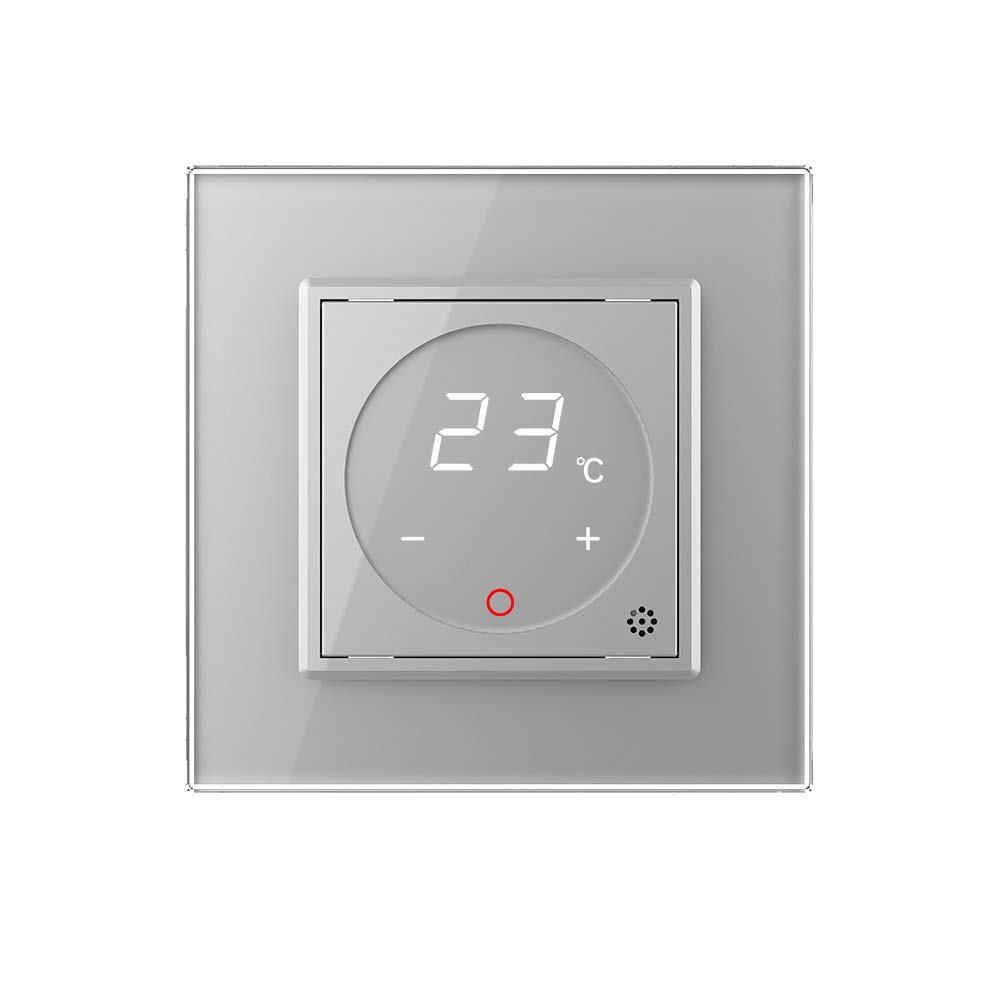 Livolo digitales Raumthermostat m. EXT. Sensor Grau VL-FCQ1-2IPS72