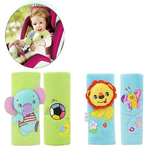 Infant and Baby Car Seat Strap Covers,Stroller Belt Covers,Head Support, Shoulder Pads