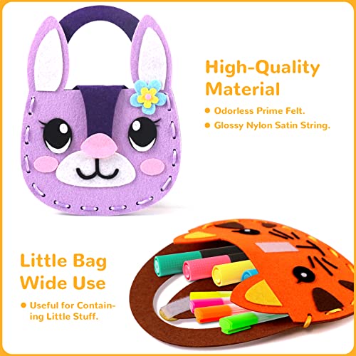 Flying-Childhood-DIY-Toddler-Crafts-for-Parties-Class-Sewing-6-Farm-Animal-Bags-Felt-Toys-as-Preschool-Kindergarten-Party-Activities-Arts-Supplies-Lacing-Projects-for-Little-Kids-Ages-3 Flying-Childhood-DIY-Toddler-Crafts-for-Parties-Class-Sewing-6-Farm-Animal-Bags-Felt-Toys-as-Preschool-Kindergarten-Party-Activities-Arts-Supplies-Lacing-Projects-for-Little-Kids-Ages-3
