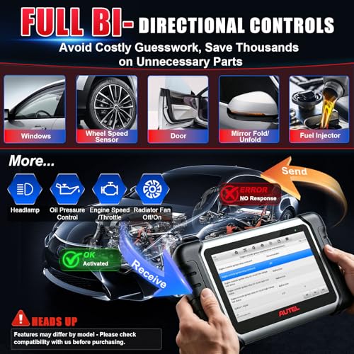 Autel Scanner MaxiCOM MK808Z: 2026 OE All System OBD2 Scanner & Bidirectional Tool–3000+ Active Tests, 28+ Service, Smart Auto V-in, FCA Auto Auth, 10X Faster, Work as MK808S MX808S MX900 & BT, OS 11 - Image 4